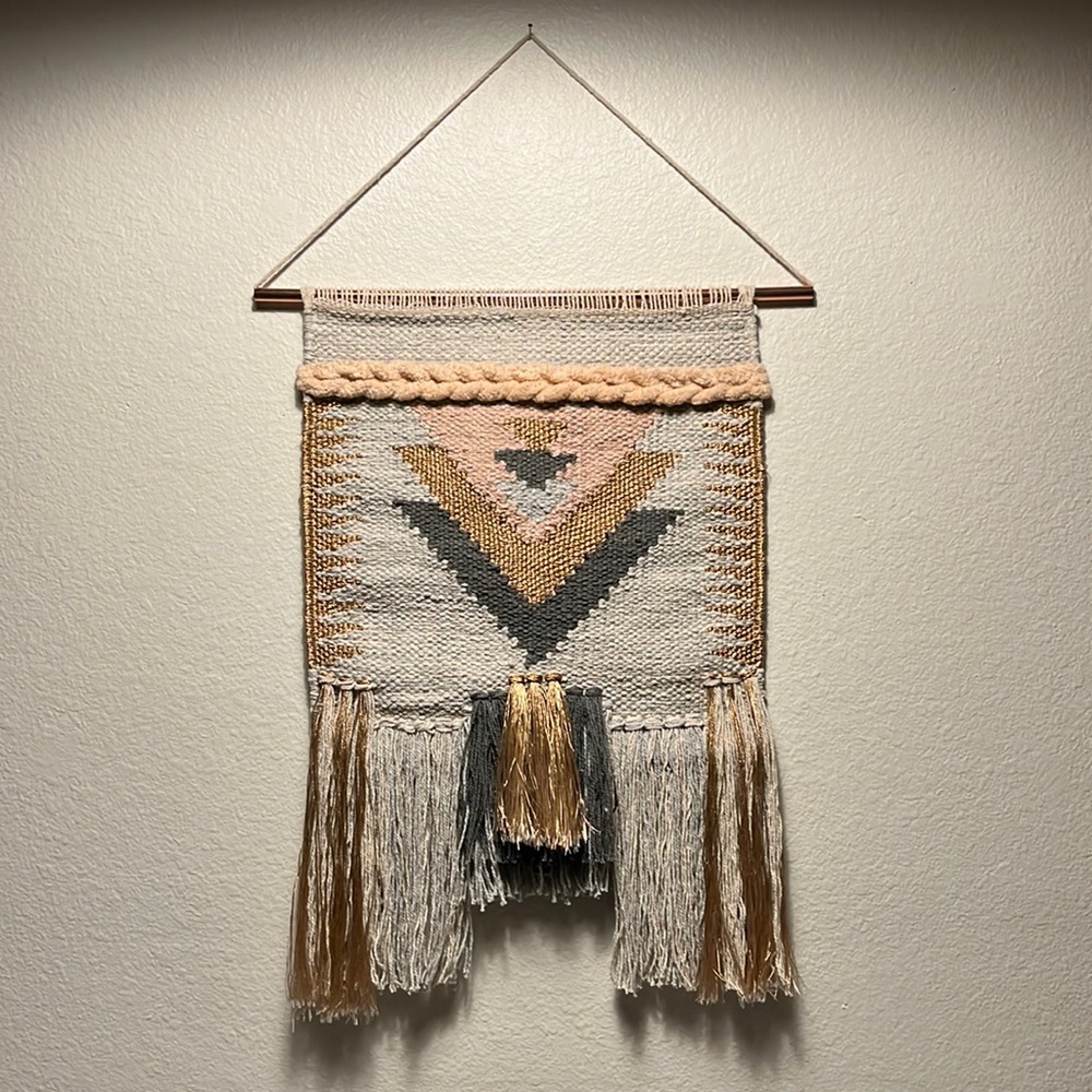 Woven wall hanging